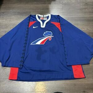 Vintage team nike IIHF France national team goalie jersey